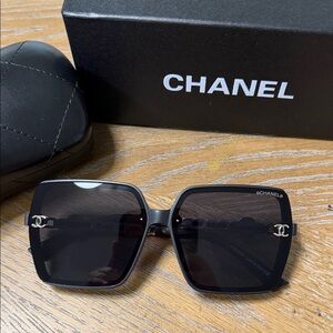 Chanel Black & Silver Sunglasses